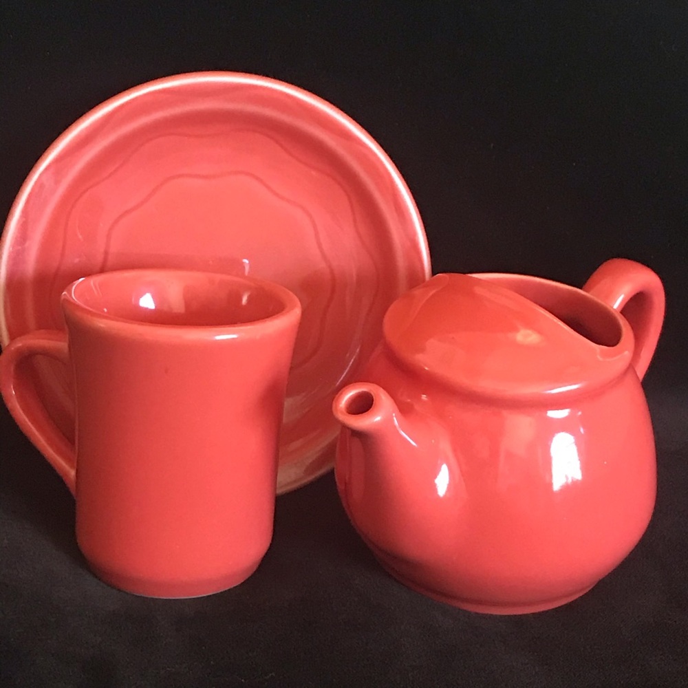 VTG SYRACUSE POTTERY INDIVIDUAL TEA-COFFEE SERVICE
